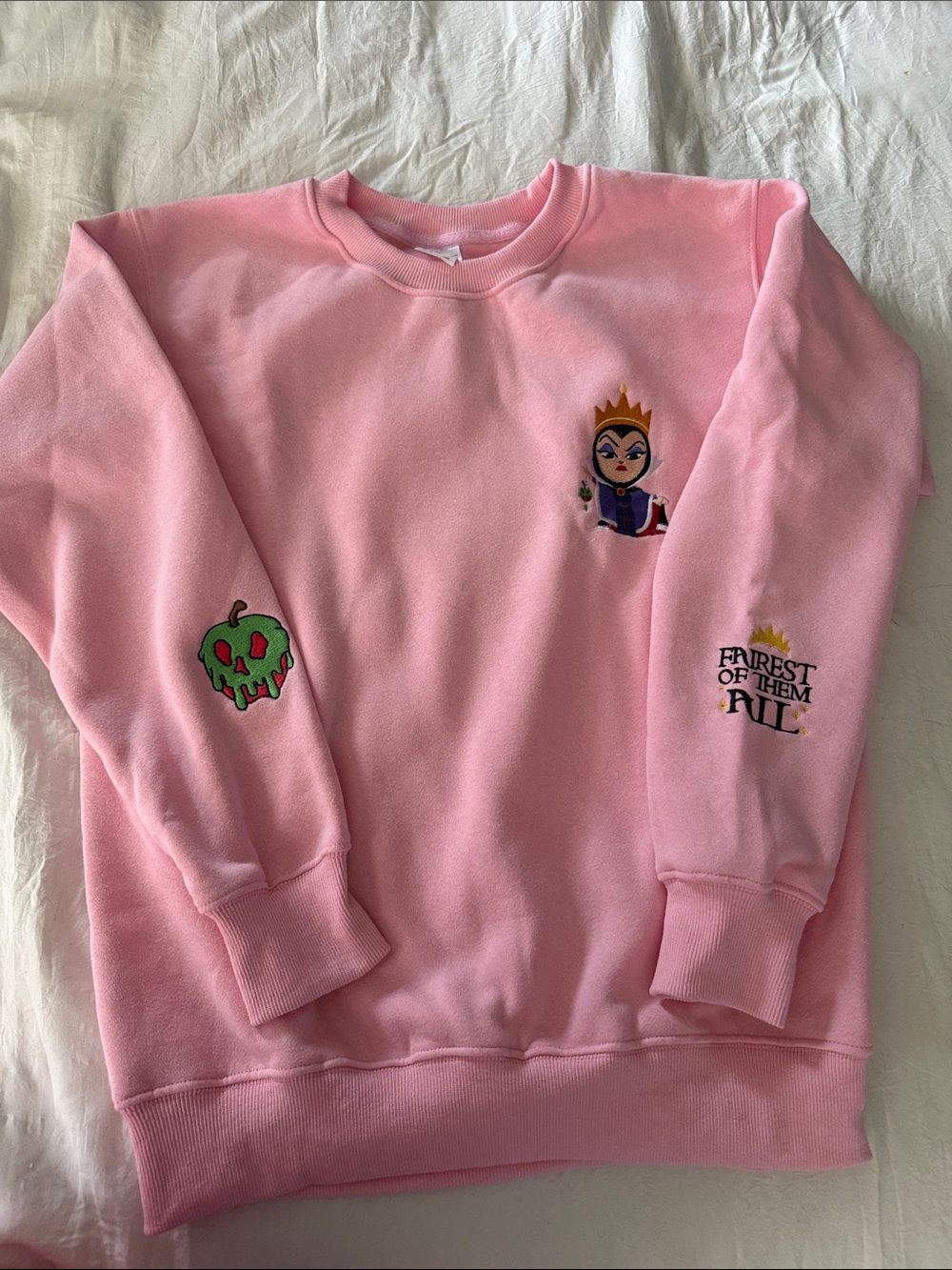 Disney Pink Evil Queen Embroidered Sweatshirt (BRAND 🆕!)